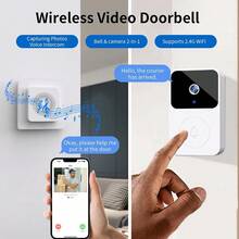 1pc Mini WiFi Video Doorbell With Camera, Wireless Phone Remote Control, Smart Visual Doorbell, Two-Way Talk, Photo & Video Recording, Voice Changer Function, Built-In USB Rechargeable Battery - Multicolor - View 8