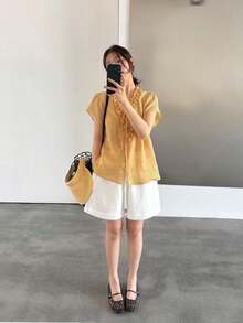 Women Blouses & Shirts - White - View 2