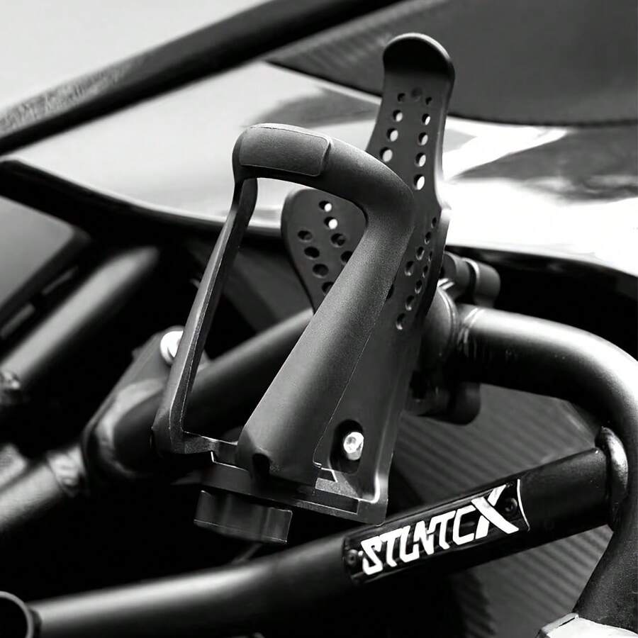 Universal Motorcycle Crash Bar Cup Holder, Bicycle Water Bottle Holder, Suitable For Bicycle/Mountain Bike/Road Bike/Motorcycle, Outdoor Cycling Gear Accessory