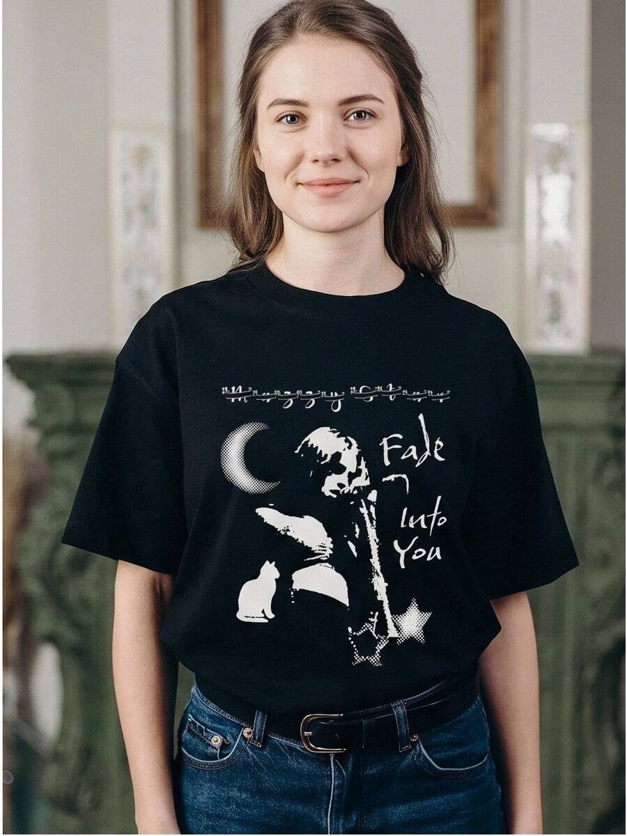 Women T-Shirts - 黑色 - 查看 1
