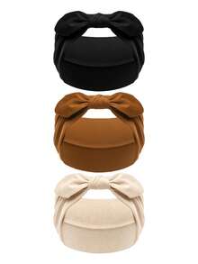 Women's Bow-Knot Rabbit Ear Headband (1-Pack/3 Packs) - Bohemian-Style Wide Headband With A Cute Rabbit-Ear Bow. - Multicolor - View 19