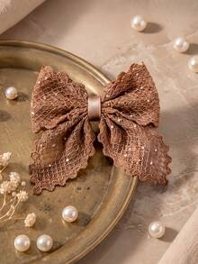 16/8/4/2pcs Vintage Glitter Lace Bow Hair Clips, Durable & Gentle On Hair, Retro Elegant Hair Accessories - Suitable For Women And Girls, Daily Wear, School, Party, Vacation - Multicolor - View 5