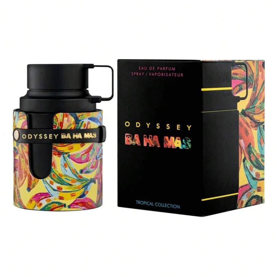 Perfume Arabe Marca Armaf Odyssey Bahamas Eau de Parfum 100ml. Aroma fresco, sofisticado, citrico, amaderado. Fragancia exclusiva y elegante. Excelente duracion y fijacion. Diseño premiun y exclusivo. Ideal para uso diario, oficina, salida casual o de regalo. Perfume moderno. Para Hombre. Para Mujer. Estilo Arabe - Fougère - Ver 1