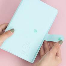 Álbum de Fotos com 120 Slots Cor Macaron 3-Grade Encaixe, Livro de Coleção Multifuncional para Cartões Pequenos, Cartões e Adesivos, Organizador de Armazenamento Multifuncional para Mesa - 120 vagas - Visão 8