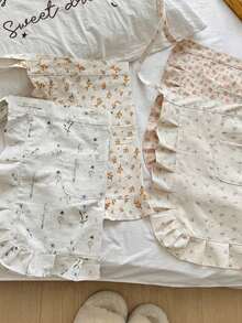 1pc Floral Waist Apron, Suitable For Flower Shop, Bakery, Home Kitchen, Workwear - Multicolor - View 7