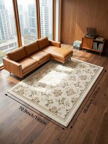 1 buah Karpet Ruang Tamu Motif Bunga Champagne, Cocok untuk Dapur, Ruang Makan, Kamar Tidur, Dekorasi Liburan, Dalam/Luar Ruangan, Kantor, Lobi, Keset Anti Selip, Karpet Kamar Mandi, Lorong, Ruang Belajar, Area Bermain Game - Sampanye - View 7