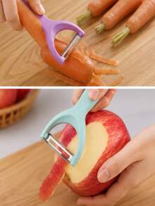 2pcs Peeler Set, Thin Skin Peeler To Reduce Waste, Ergonomic Handle Kitchen Tool, Suitable For Carrots And Potatoes - Multicolor - View 10