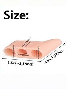 QKC 1 Pair 3-Toe Silicone Toe Caps, Anti-Friction, Waterproof, Foot Care Tool For Day And Night Use - White - View 6