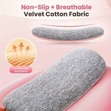 SOKANY Warm Uterus & Waist Heating Pad, 5 Temperature Levels + 4 Vibration Modes, 2-In-1 Heat & Massage, Auto Shut-Off, Type-C Charging (1800mAh Lithium Battery), Suitable For Home/Office/Sleep - Pink - View 9