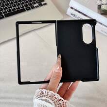 Luxury Crocodile Texture PU Leather Phone Case Compatible With Samsung Galaxy Z Fold 8 Fold 8 Ultra Fold 7 Fold 6 Fold 5 Fold 4,Full Wrap Shockproof Anti-Drop Foldable Phone Protective Cover, Vintage Business Elegant Cell Phone Shell - Black - View 7