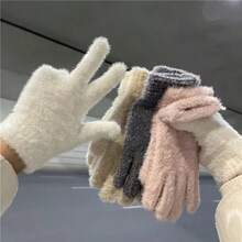 Winter Fleece Touchscreen Gloves, Unisex, Windproof, Waterproof, Warm, Anti-Slip Grip, Suitable For Driving, Cycling, Commuting And Outdoor Activities - Multicolor - View 7