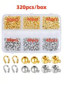 3mm/0.118 Inch Copper Crimp Beads, Gold And Silver Color Stopper Beads, For Jewelry Making, DIY Crafts, Bracelet And Necklace End Accessories - Cylindrical - View 25