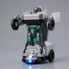 Rechargeable Tesla Cybertruck RC Remote Control Car With LED Lights For Kids, Electric Truck Gift - Dark Grey - View 7