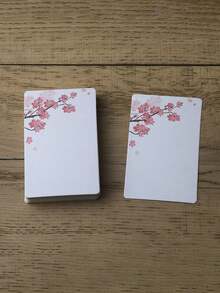 20pcs/60pcs Vintage Floral Blank Note Cards, Thick Square DIY Graffiti Paper For Sketching, Handwritten Messages And Greetings - A - View 4