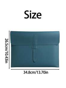 1pc Personalized Customized Name PU Leather Document Folder, Minimalist Envelope Style A4 File Storage Bag, Waterproof Office Document Bag, Customized Text Gift, Suitable For Colleagues, Graduation, Birthday - Multicolor - View 6