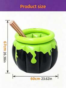 Halloween Witch Ice Bucket Party Decoration Inflatable PVC Ice Bucket Suitable For Halloween/Thanksgiving, Backyard BBQ And Summer Poolside Beverage Storage - Ice Bucket - View 13
