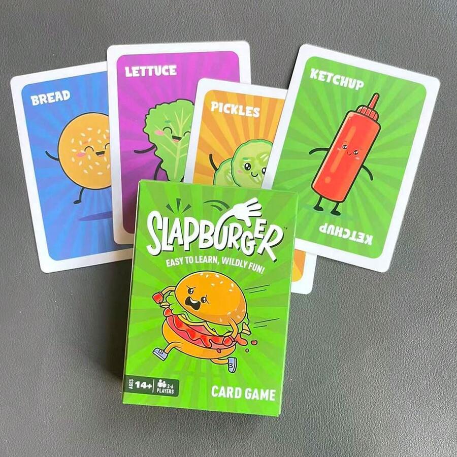 Permainan Kartu Slapburger, Permainan Minum, Permainan Kartu yang Cocok untuk Berbagai Acara dan Hadiah Liburan - Kartu Slapburger - View 1