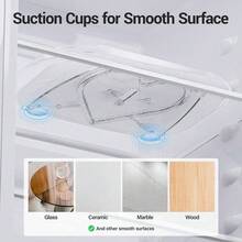 Rotating Refrigerator Organizer Tray (Set Of 2) - Suitable For Refrigerators, Kitchens, Tabletops, Cabinets, Pantries, And Countertops; Ideal For Organizing Items Such As Condiments. Dimensions: 14.56 X 11 Inches. - Freezer Parts - View 9