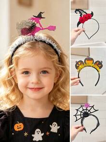 Halloween Fun Pumpkin Headband, Unique Cute Photo Prop Hair Accessory, Suitable For Cosplay Costume Performance - Multicolor - View 1