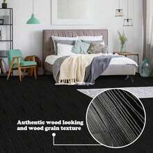 Vinyl Flooring - Black Wood Look - View 3