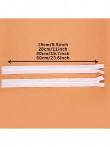 1pc/Invisible Zipper, Suitable For Skirts, Dresses, Pants And Pillows Clothing Accessories (Random Color) - Multicolor - View 5