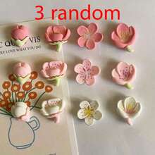 12pcs Resin Fridge Magnets, Cute Flower Fridge Magnets, Whiteboard Magnetic Stickers, Decorative Fridge Magnets, Cute Office Kitchen Magnets, Kitchen Utensils, Apartment Essentials, Dorm Essentials, Home Decor - As Shown - View 15