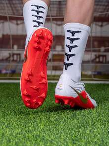 Nike 男款 TIEMPO MAESTRO ACADEMY AG 26 新款人造草皮比賽足球鞋 IB4479-100 - 白色/紅色 - 查看 3
