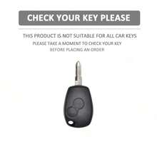 2 按鈕殼 Renault Clio Trafic Twingo Kangoo Master Modus Dacia Duster Sandero TPU 車用遙控鑰匙保護套 - 灰色tpu - 查看 2