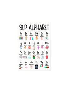 1pc Letter Wall Art Canvas Print, Wall Decor, Suitable For Home Office, Bedroom, Living Room, Classic Modern Style, Educational Wall Decor, Halloween Christmas Decoration, Christmas Gift For Her/Him, Back To School Wall Decor, Framed/Unframed - 1pc - View 14