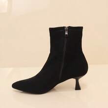 angelica Women Mid-Calf Boots - 黑色 - 查看 3