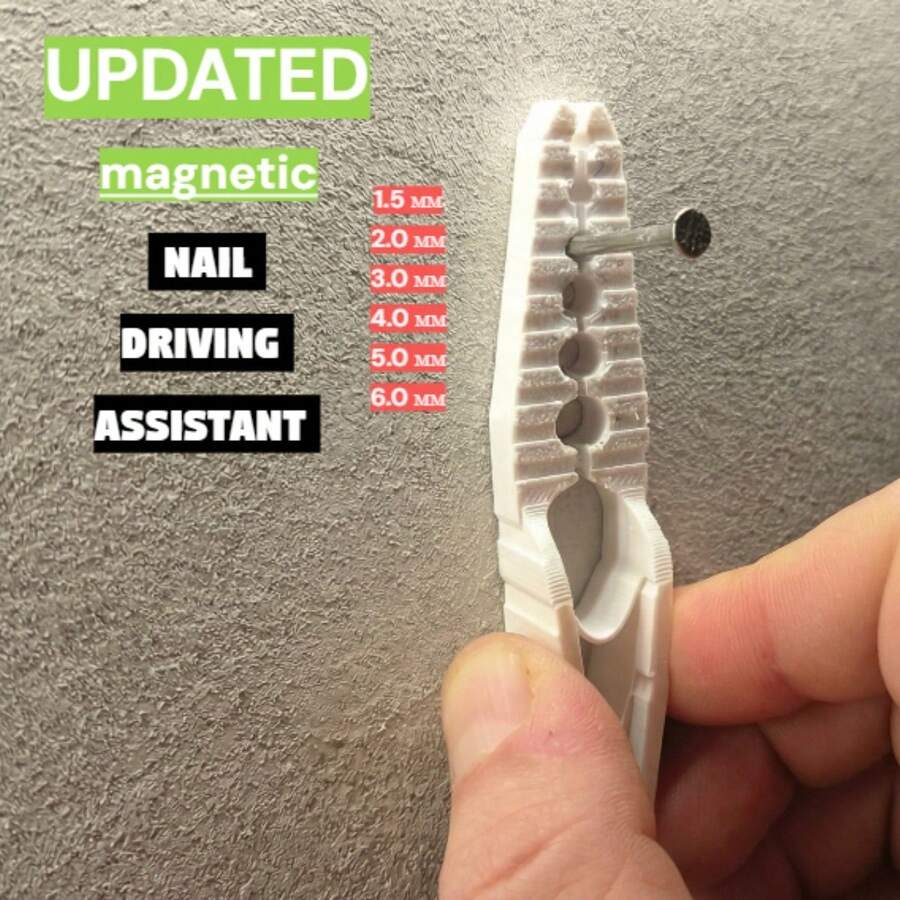 Plastic Nail Clip - Multi-Size Nail Holder, Can Be Used To Protect Fingers And Pliers, Suitable For Nail And Screw Insertion - Furniture Repair Hand Tool - Binder Clip - View 1