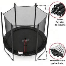 Joykoo Kids Trampolines - Black - View 5