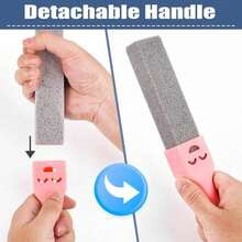 Pumice Cleaning Brush With Handle, Toilet Cleaning Brush Pumice Stick, Bathroom Cleaning Stone, Removes Limescale Stains, Hard Water Rings And Calcium Deposits, Rust Removal, Suitable For Toilet, Bathroom, Kitchen, Grill, Tiles, Cleaning Supplies - Multiple Styles - View 3