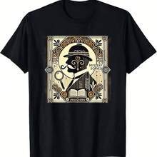 Poirot Mystery Books Vintage Detect Design T Shirt - 黑色 - 查看 1