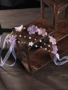 1件女款優雅手工水晶髮箍 新娘頭飾 適合婚禮、派對、禮物 - 63507 - 查看 6