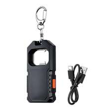 1PC/2PCS Super Bright Rechargeable Mini Keychain Flashlight Torch Multifunctional Portable LED Work Light For Outdoor Night & Work Use - Flashlight - View 13