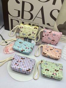 XD 12pcs/6pcs/3pcs/1pc Fashion Mini Dachshund Print Children's Coin Purse, With Keychain For Hanging, Multi-Use Storage Bag For Keys, Data Cables, Coins, Rings, Also Can Be Used As Makeup Bag, Sanitary Napkin Storage Bag, Back To School Storage Pouch - Dachshund - View 7