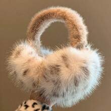Cute Cat Ear Faux Fur Foldable Ear Warmers, Women Windproof Thermal Winter Ear Covers, Outdoor Cycling Daily Cold Weather Accessory - Multicolor - View 6