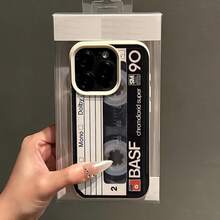 1件 磁吸膠帶印花荔枝紋 TPU 手機殼，適用於 Apple 17 16 15 14 13 12 11 Plus Pro Max 系列，個性化 Ins 風格保護殼，時尚 - 彩色 - 查看 3