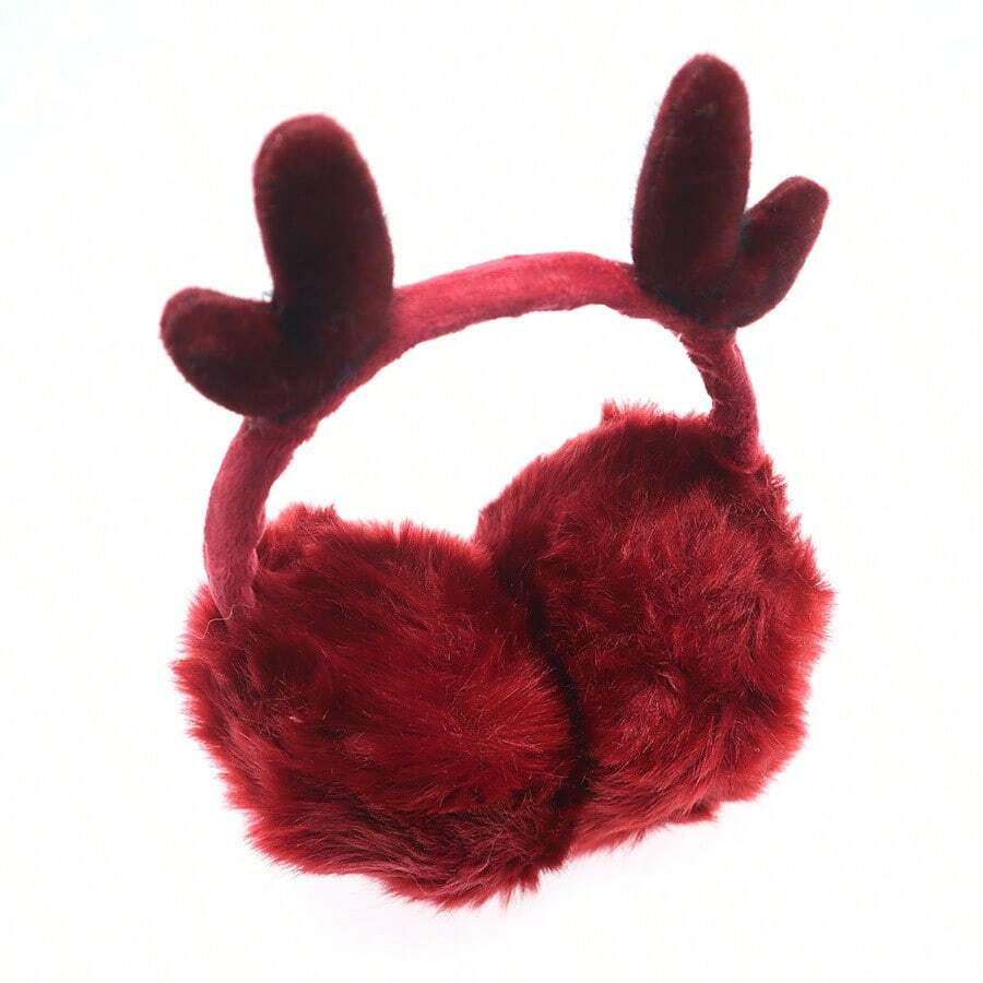 Cute Cat Ear Faux Fur Foldable Ear Warmers, Women Windproof Thermal Winter Ear Covers, Outdoor Cycling Daily Cold Weather Accessory - Multicolor - View 1