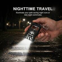 1PC/2PCS Super Bright Rechargeable Mini Keychain Flashlight Torch Multifunctional Portable LED Work Light For Outdoor Night & Work Use - Flashlight - View 4