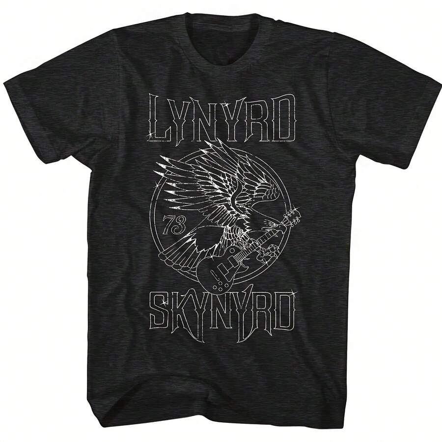 Lynyrds Skynyrds 73 EAGLE SEAL SOUTHERN ROCK T-Shirt NWT S-2XL Licensed & Official - 黑色 - 查看 1