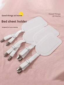 Adjustable Bed Sheet Clips, Elastic Bed Sheet Fasteners With Metal Clips, Suitable For Bed Sheets, Mattresses, Ironing Boards Or Sofas, Heavy Duty Bed Corner Sheet Clips With Locks, Non-Slip Bed Sheet Clips, Bed Frame Stabilizer - Multicolor - View 7