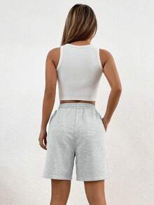 1pc Girls' Teen Comfortable Loose Random Color Casual 5-Point Shorts, Suitable For Spring, Summer, Autumn - Multicolor - View 4
