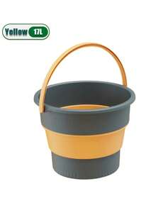 Ember Silikon Lipat Portabel 17L/10L/5L dengan Tutup, Cocok untuk Mencuci Mobil, Memancing, Kamar Mandi, Berkemah, Aktivitas Luar Ruangan, Penggunaan di Rumah, dan Penyimpanan Peralatan - Beraneka warna - View 11