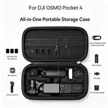 Osmo Pocket 4 / Pocket 3 手持雲台相機硬殼收納攜行包，防震、耐壓、防潮、防水，便攜旅行包，可容納全套相機與配件，適合戶外拍攝 - 查看 7