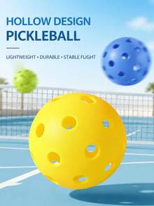 Yuke 4 Pickleballs, Durable Outdoor Sports Balls, High Bounce Performance, Lightweight Perforated Plastic Balls, Suitable For Pickleball Training, Practice Matches And Backyard Entertainment - Multicolor - View 7