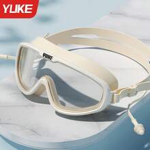 YUKE Large Frame Swimming Goggles, Anti-Fog High Definition Wide Field Of View Waterproof Leak-Proof Swimming Goggles, Soft Silicone Adjustable, Suitable For Women Men Adults Pool Water Sports - Multicolor - View 15