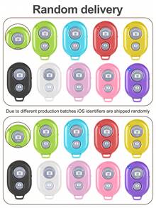 适用于智能手机的无线相机快门遥控器 - 兼容 iOS/Android、iPod、平板电脑，高清自拍快门，用于拍摄照片和视频。遥控快门适合夏季度假、旅行，便携式无线相机快门 - 均碼 - 查看 4