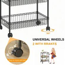 Kselythan Mobile Storage Islands - Black - View 7